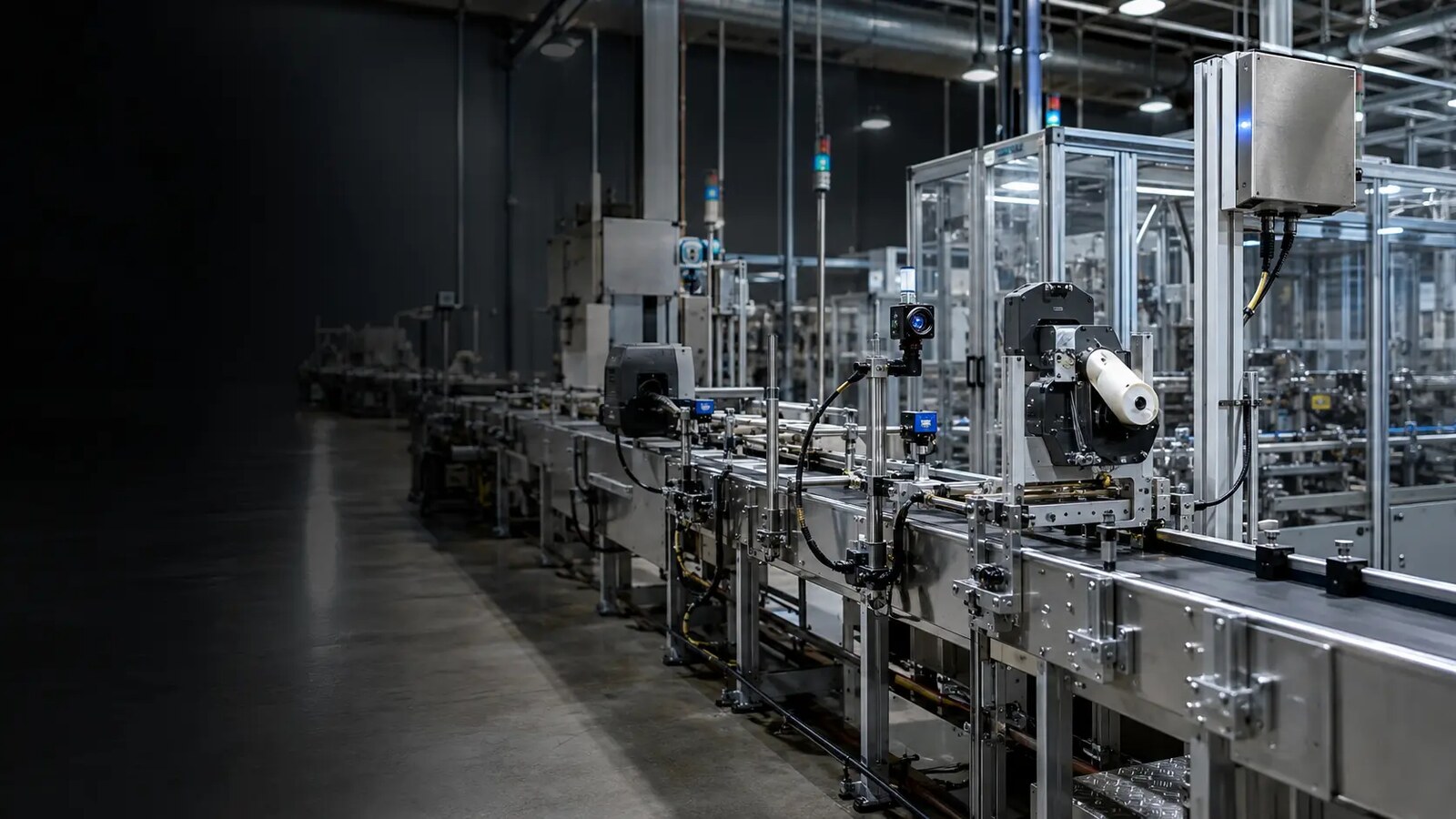 Industrial coding, reading and traceability equipment operating on a production line