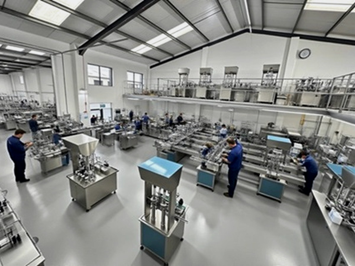 Lancing engineers building and commissioning packaging machinery in the workshop